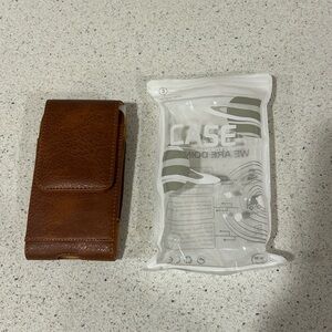 Brown Leather Phone Case